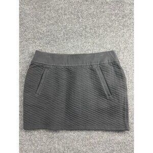 Columbia Skirt Womens Medium Gray Quilted Pull On Pockets Athletic Casual